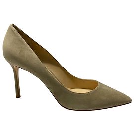 Jimmy Choo Escarpin Romy 85 en daim gris Gris