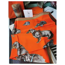 Hermès-Herms scarf-Orange
