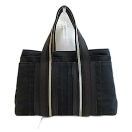 Hermès-[Used] Hermes Trocao Horizontal Black Handbag Tote-Black