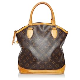 Louis Vuitton-Louis Vuitton Brown Monogram Lockit Vertical-Brown