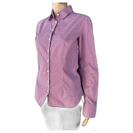 Camicia Tommy Hilfiger Rosa e Bianca in Cotone Rosa Bianco