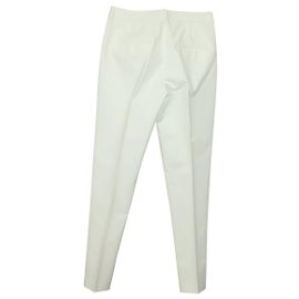 Calças até o tornozelo Michael Kors em algodão creme Branco Cru