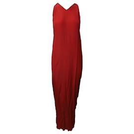 Rick Owens-Rick Owens Drape Dress in Red Acetate-Red