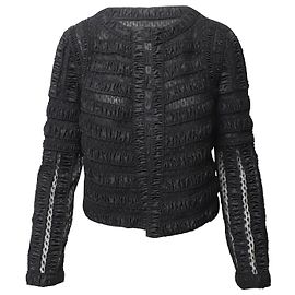 Giacca corta Diane Von Furstenberg in cotone nero Nero