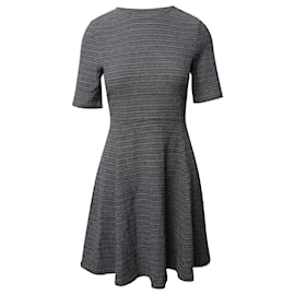 Theory-Theory Knitted Dress in Grey Cotton-Grey