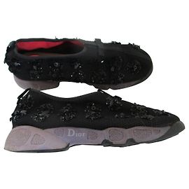 Christian Dior Black "fusion" sneakers, 36IT. Black