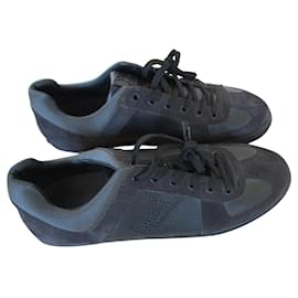 Louis Vuitton-Sneakers bi matières, pointure 11,5.-Noir
