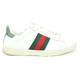 Gucci men's 9.5 US White Web Ace Sneaker Other
