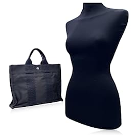 Hermès-Hermes Paris Grey Canvas Herline Her Line PM Tote Handbag-Grey