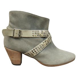 Iro ankle boots grey deerskin suede size 37 Grey
