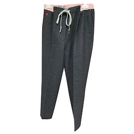 Vicomte Arthur Wool Pants Pink Grey Pink Grey