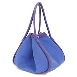 Hermès-[Used] Hermes Sack Baga GM canvas blue handbag tote bag-Blue