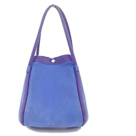 Hermès-[Used] Hermes Sack Baga GM canvas blue handbag tote bag-Blue