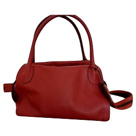 Autre Marque Sac Abro en cuir grainé marron brique Marron