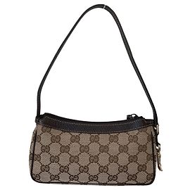 Gucci Clutch Marrom Bege