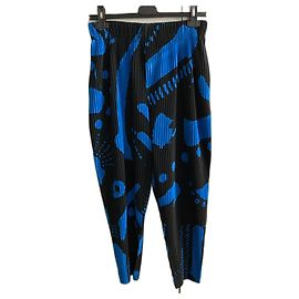 Issey Miyake Homme Plissé black and blu trousers Multiple colors