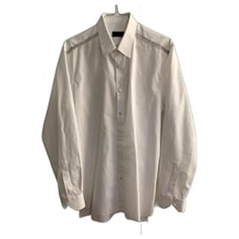 Lanvin-Chemise habillée en coton blanc Lanvin Vintage-Blanc