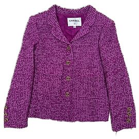Chanel Jacken Dunkelviolett