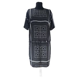 Vestido de viscose preto Samsoe & Samsoe Preto