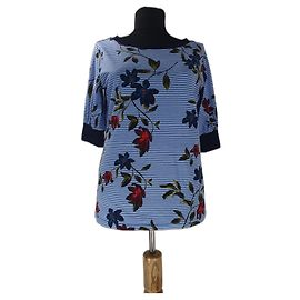 Top Floreale Ralph Lauren Blu Multicolore Blu Multicolore
