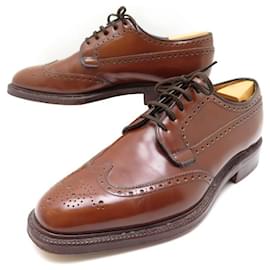 Church's-CHURCH'S GRAFTON SHOES 173 9.5F 43.5 DERBY BOUT FLEURI BROWN SHOES-Brown