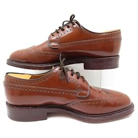 Church's-CHURCH'S GRAFTON SHOES 173 9.5F 43.5 DERBY BOUT FLEURI BROWN SHOES-Brown
