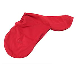 Hermès-NEW HERMES HORSES SADDLE COVER IN RED POLYESTER NEW RED SADDLE COVER-Red