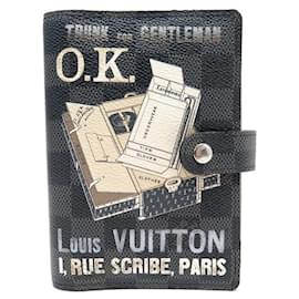 Louis Vuitton-COVER AGENDA LOUIS VUITTON FUNCTIONAL PM TRUNK FOR GENTLEMEN CANVAS DAMIER-Dark grey