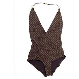 NEUER BADEANZUG VON LOUIS VUITTON 1 MONOGRAMMSTÜCK LV BRAUN 38 M BADEANZUG Braun
