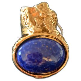 Yves Saint Laurent Bague arty neuve Bleu Doré