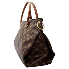 Louis Vuitton-Louis Vuitton Brown Monogram Pallas Satchel-Brown,Black