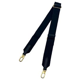 Louis Vuitton black shoulder strap Black