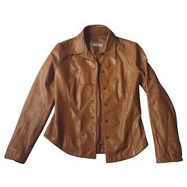 Massimo Dutti Lederjacke Camel Größe 42 Andere