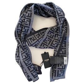 Sciarpa Fendi Monogram Grigio