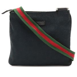 Gucci Saddlebags Black Red Green