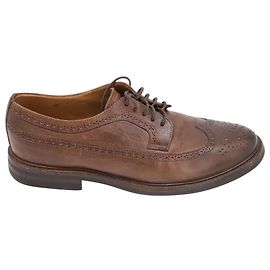 Brogues Brunello Cucinelli Longwing em couro marrom Marrom