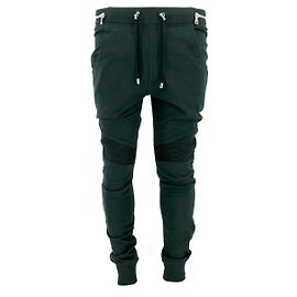 Balmain-Hose aus dunkelgrüner Baumwolle Grün