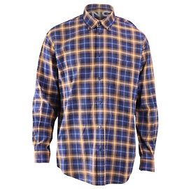 Camicia in flanella scozzese con logo sul retro di Balenciaga in cotone blu Altro