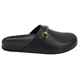 Sandália Gucci Horsebit em couro preto Preto