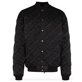 Balenciaga - Giubbotto bomber con logo Embossé Nero