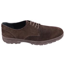 Scarpe Stringate Salvatore Ferragamo in camoscio marrone Marrone