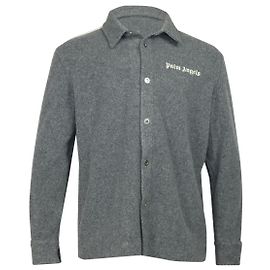 Palm Angels Track Shirt in Grey Acrylic Grey