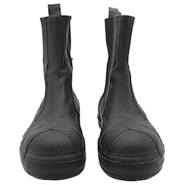 Rick Owens-Rick Owens Bozo Chelsea Boots in Black Rubber-Black