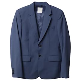 Sandro-Sandro Classic Super 110 Suit Jacket In Blue Wool-Blue