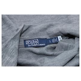 Ralph Lauren-Jersey de lana gris con media cremallera de Polo Ralph Lauren-Gris