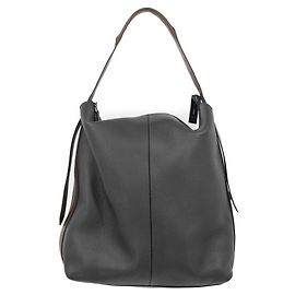 Cabas Brunello Cucinelli GM en cuir gris canon de fusil Gris