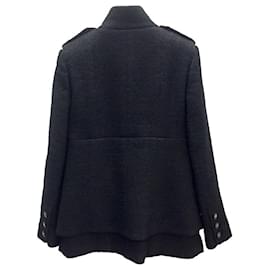 Chanel-Chanel jacket with lined layer in black tweed-Black