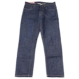 Autre Marque-Acne Studios Slim Tapered Jeans in Indigo Blue Cotton-Blue