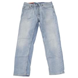 Autre Marque-Jeans Acne Studios Slim Tapered in Cotone Azzurro-Blu,Blu chiaro