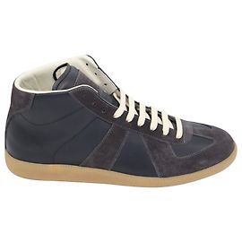 Sneakers alte Replica Maison Martin Margiela in pelle nera Altro